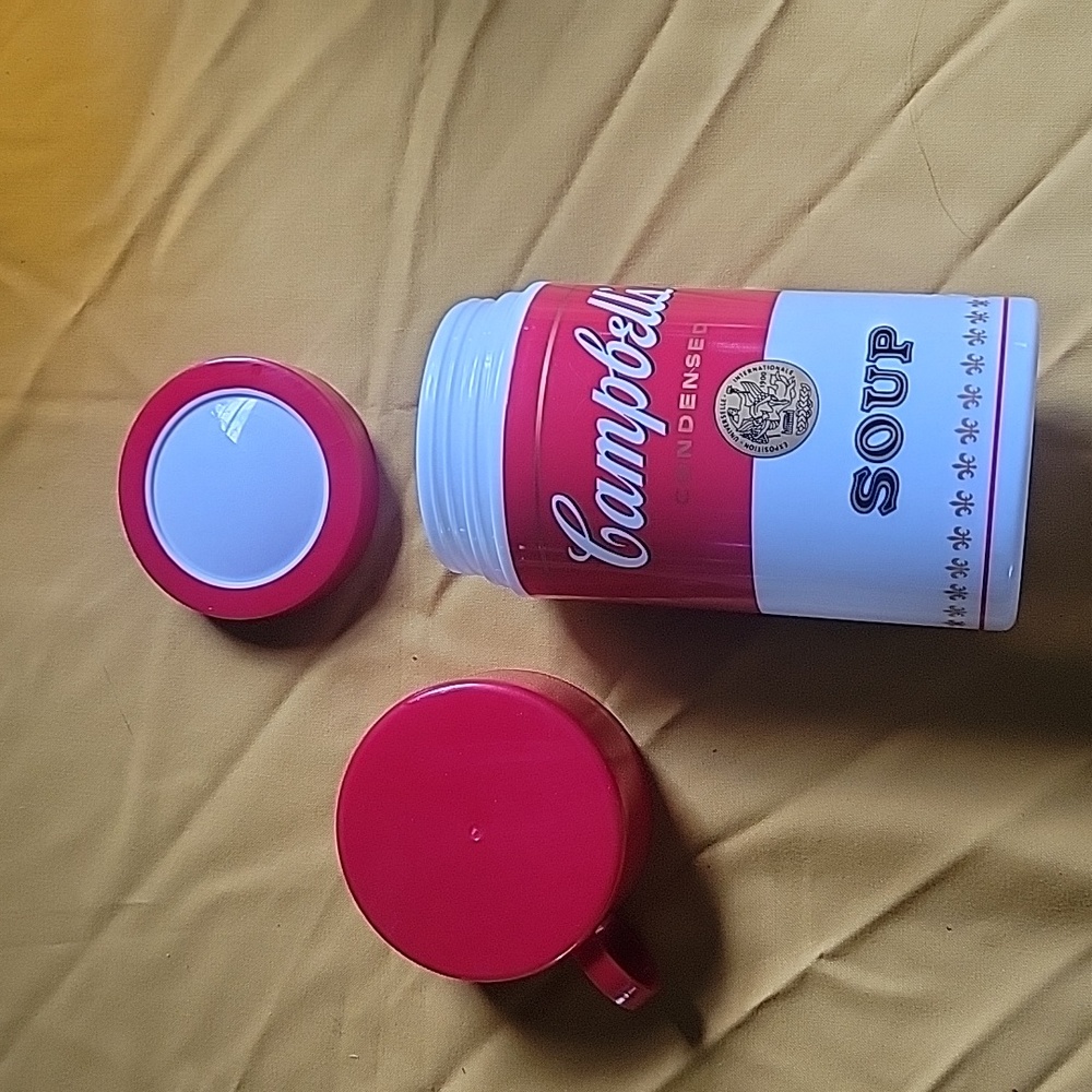 Vintage Campbell soup thermos never used